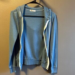 Blue Zip-Up Hoodie